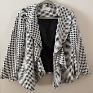 Calvin Klein Women's Houndstooth Blazer Women’s Size 14
